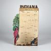 Indiana State Park Map: 3D Wood Wall Art, Hand Painted