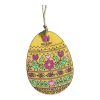 Hand Crafted Wood Easter Ornaments | Sublimation Rustic Chick & Handpainted Floral Egg Decor