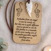 Angel Feather Memorial Ornament, ECO Wood Guardian Angel Keepsake, Remembrance Gift