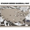 Personalized, Baseball Stadium Travel Map, Gift for Him,  Wood, Laser Cut Design, Adventure Map