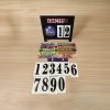 Interchangeable standing season calendar, wood