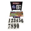 Interchangeable standing season calendar, wood