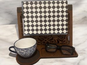 Book Valet Caddy, Elegant & Functional Organizer, Handmade