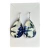Texas Bluebonnet Earrings: Clear Acrylic Teardrop Dangles