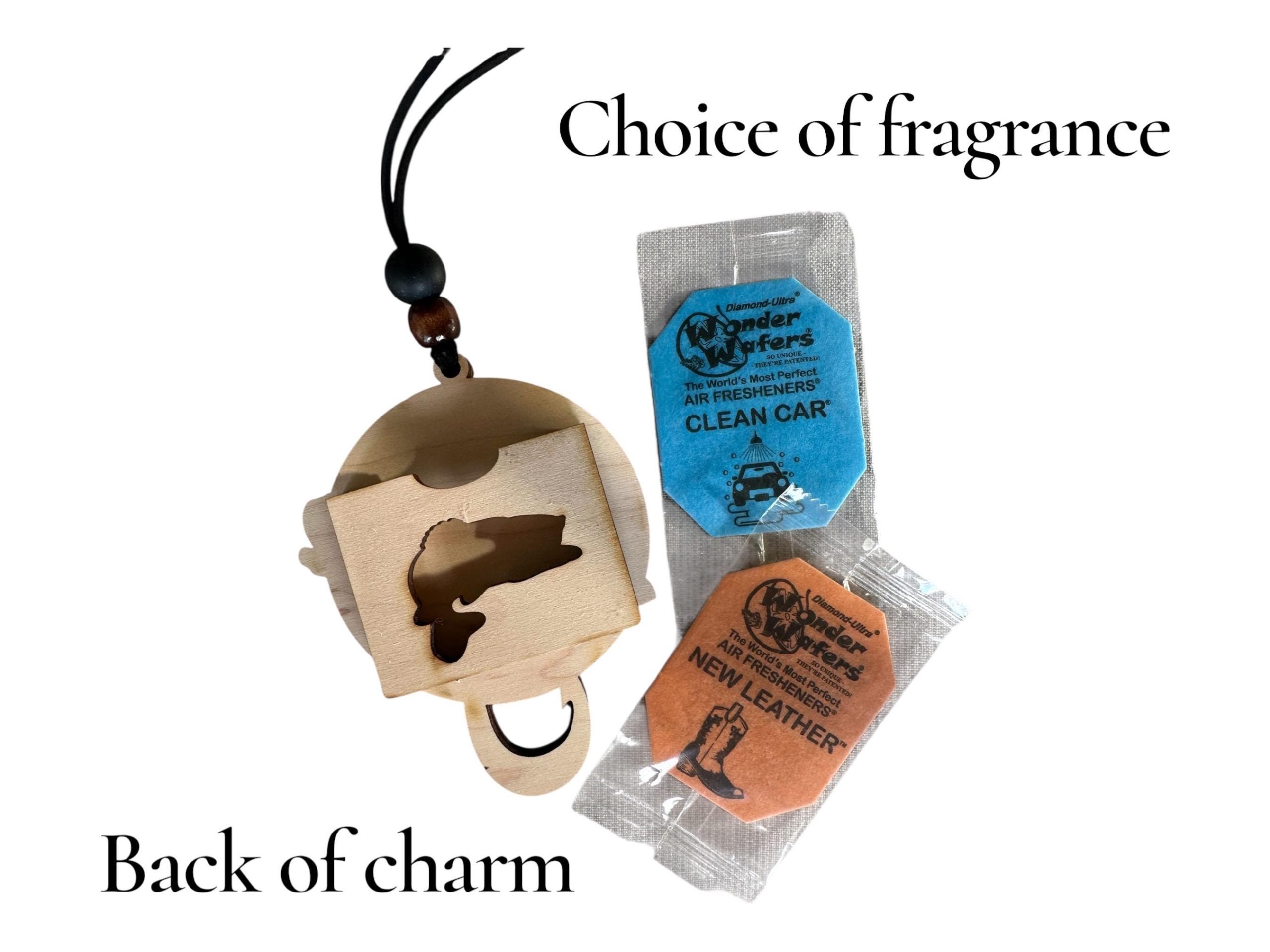 Laser Engraved Outdoorsman Car Freshener: Deer, Duck, Bass, Pheasant - Image 2