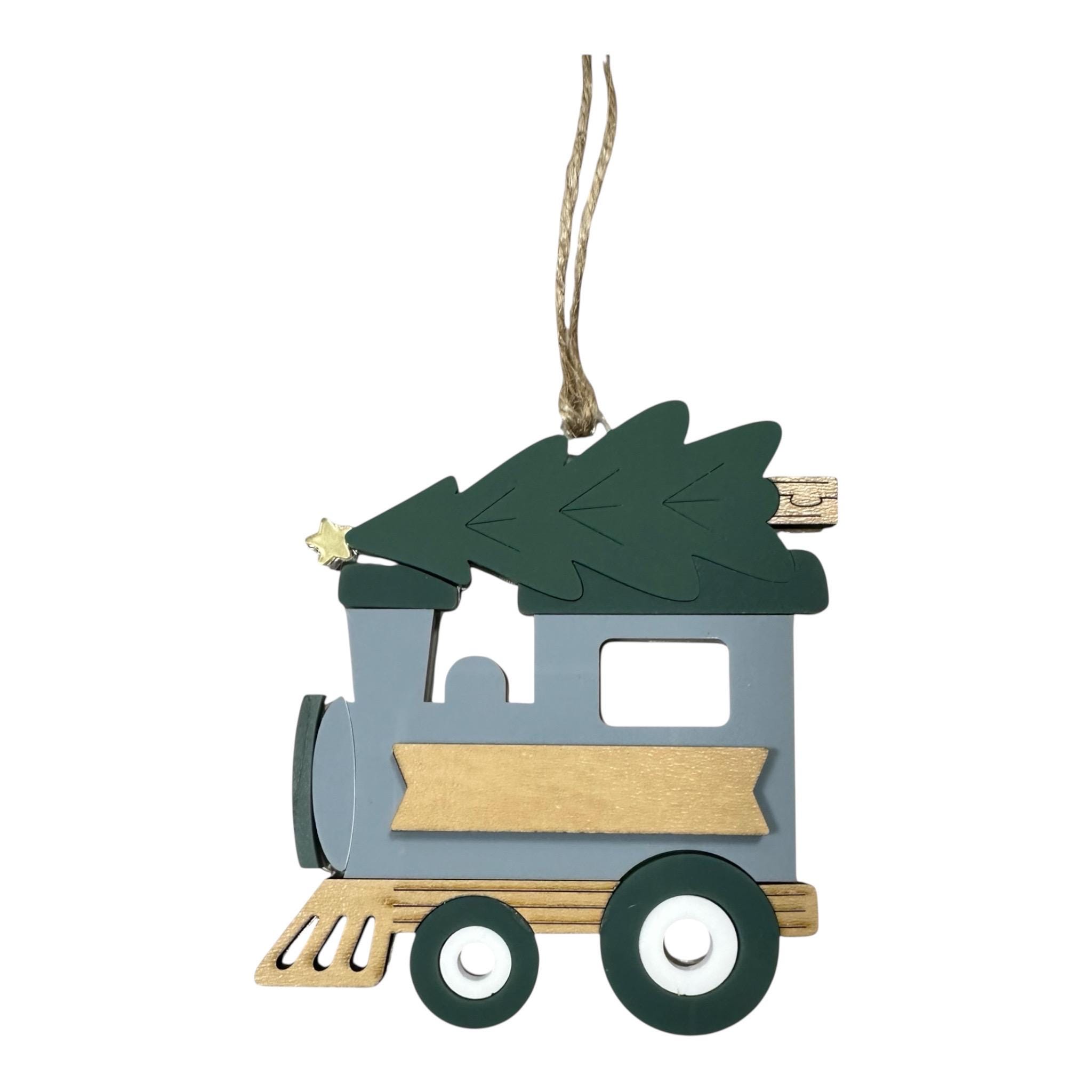 Personalized Train Ornament: Handmade Acrylic & Wood Christmas Keepsake - Image 6
