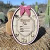 Personalized Western Baby Birth Announcement Sign | Maple Plywood Name Plaque