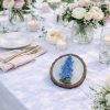Hand Painted Bluebonnet Ornament | Maple Plywood Texas Wildflower Decor (3.6")