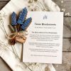 Personalized Texas Bluebonnet Wooden Magnet, Custom Engraved Bouquet Gift