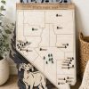 Nevada State Park Map Wall Art | Layered Laser Cut Decor, Hand Painted Travel Keepsake