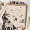 Nevada State Park Map Wall Art | Layered Laser Cut Decor, Hand Painted Travel Keepsake