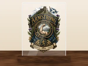 Armstrong Family Crest Acrylic Plaque