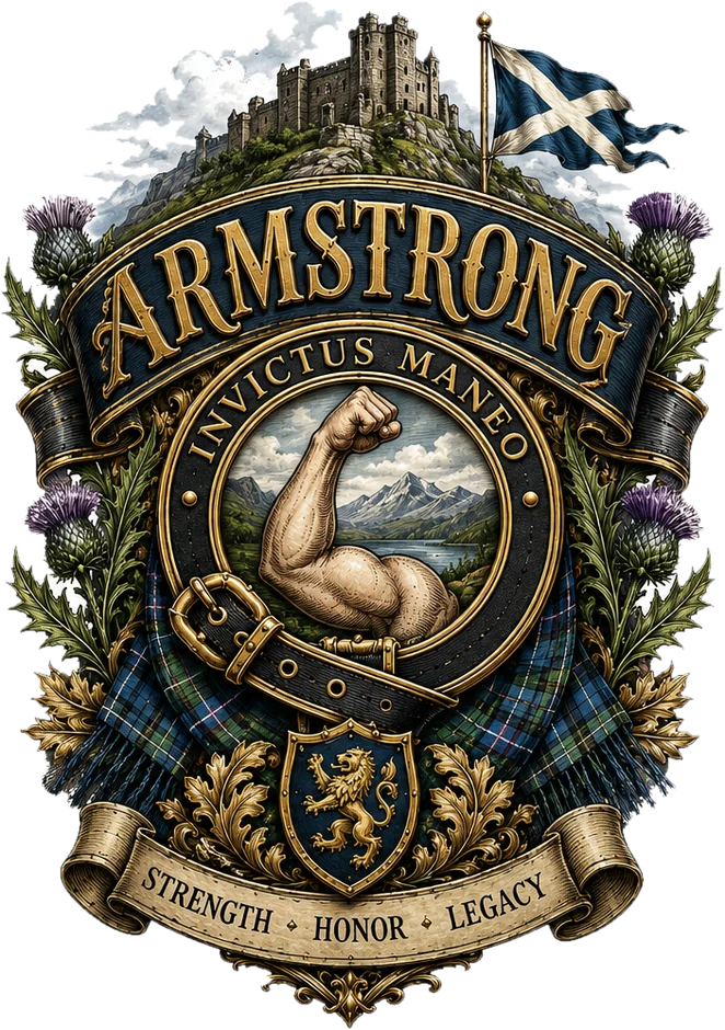 Armstrong Family Crest Color Cutout