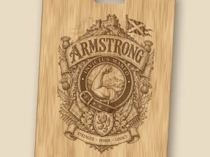 Armstrong Family Crest Cutting Board
