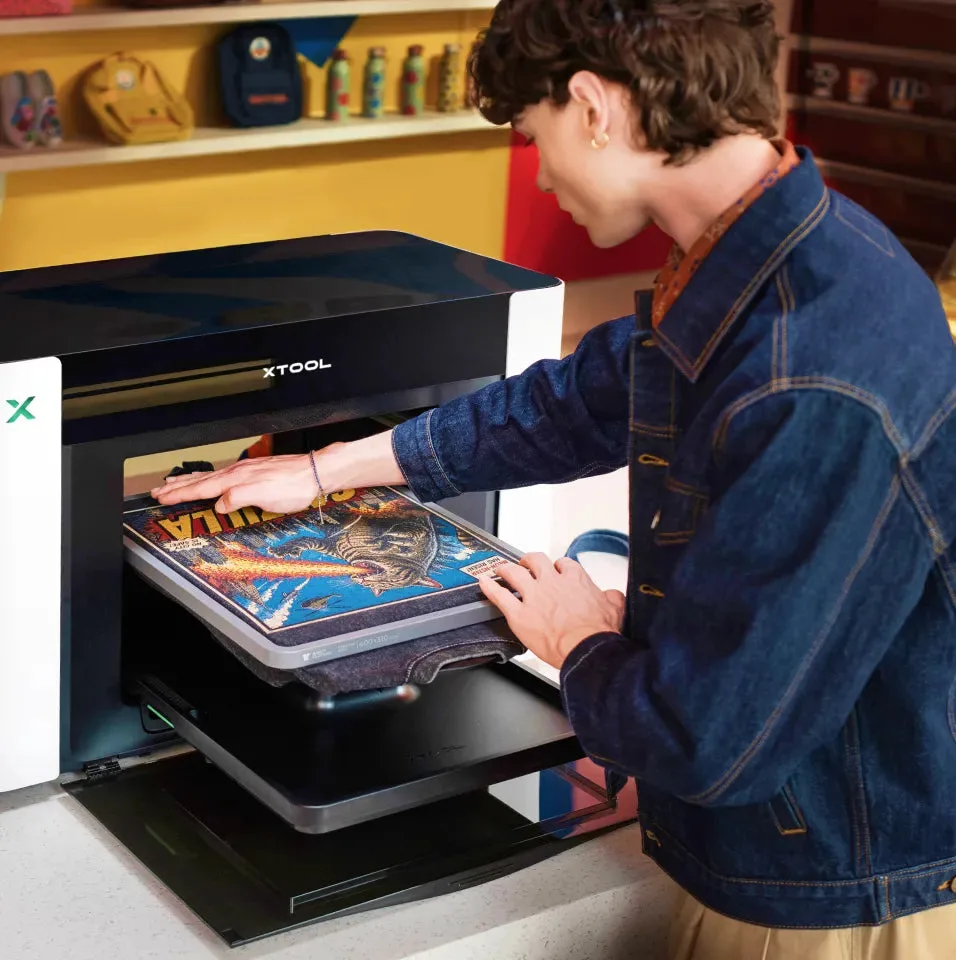 xTool O1 Omni Printer in a home workshop